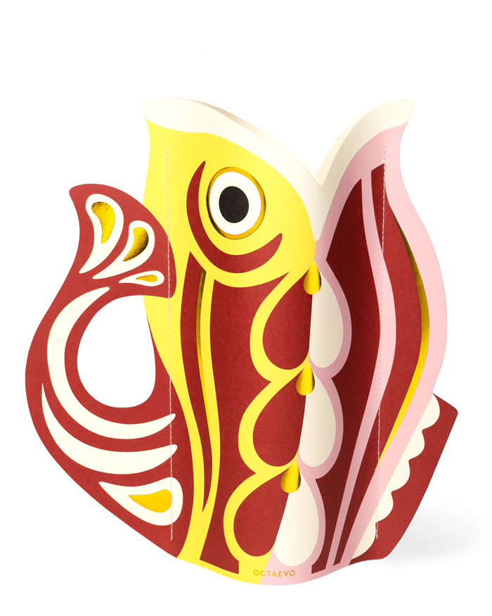 Papel de Pescado Jarrón