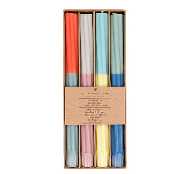 TWIST - velas de cena ecológicas a rayas mixtas Cool Shades
