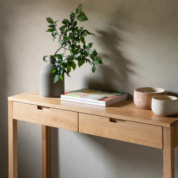 Mesa Consola Madera Roble