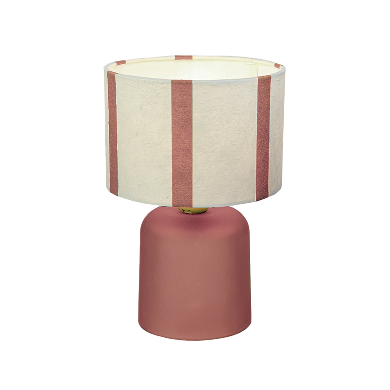 Deco LED raya rosa a pilas D13 H20cm
