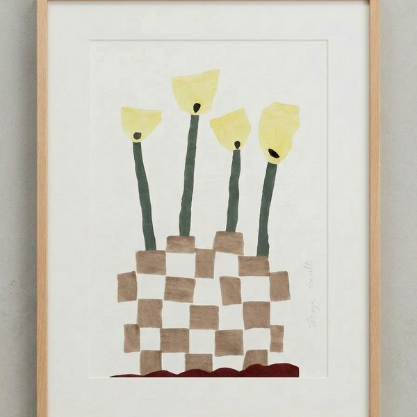 Les bavardes — Solange Pinault — Technique mixte et collage sur papier, 100×80 cm