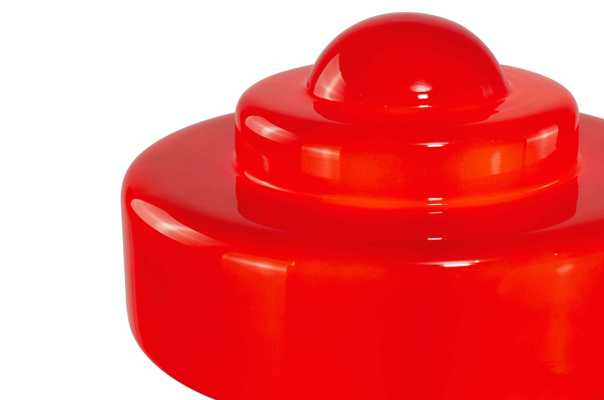 Lámpara de mesa de vidrio coloreado y metal cromado Zéni en Tilda Deco - imagen 5