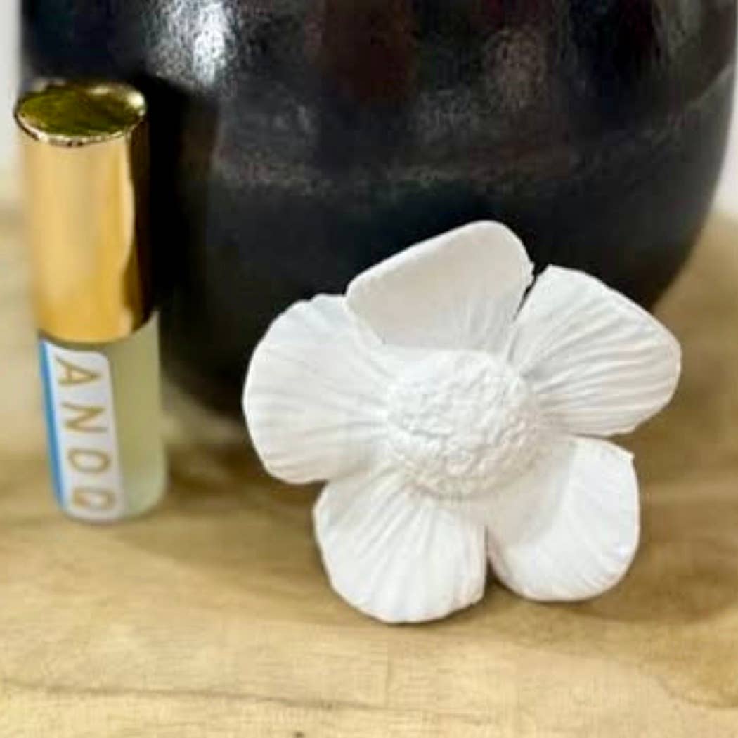 Flor aromática de porcelana para difusor en espacios pequeños