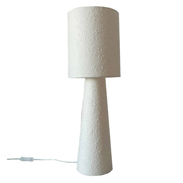Lámpara Saturno de papel maché grande blanca, Ø21 cm H62 cm en Tilda Deco