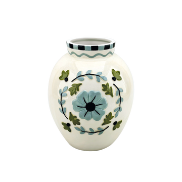 Jarrón Yoshi azul D16,3 H19,7 cm en Tilda Deco