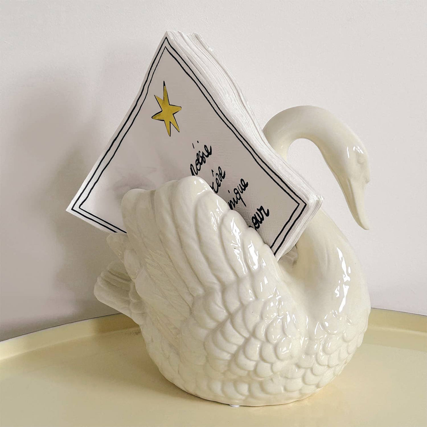 Jarrón cisne blanco W 20,5 cm D 15 cm H 20,3 cm