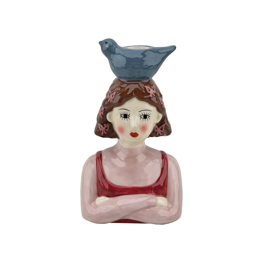 Candelabro niña L12,8 P8,4 H19,6cm