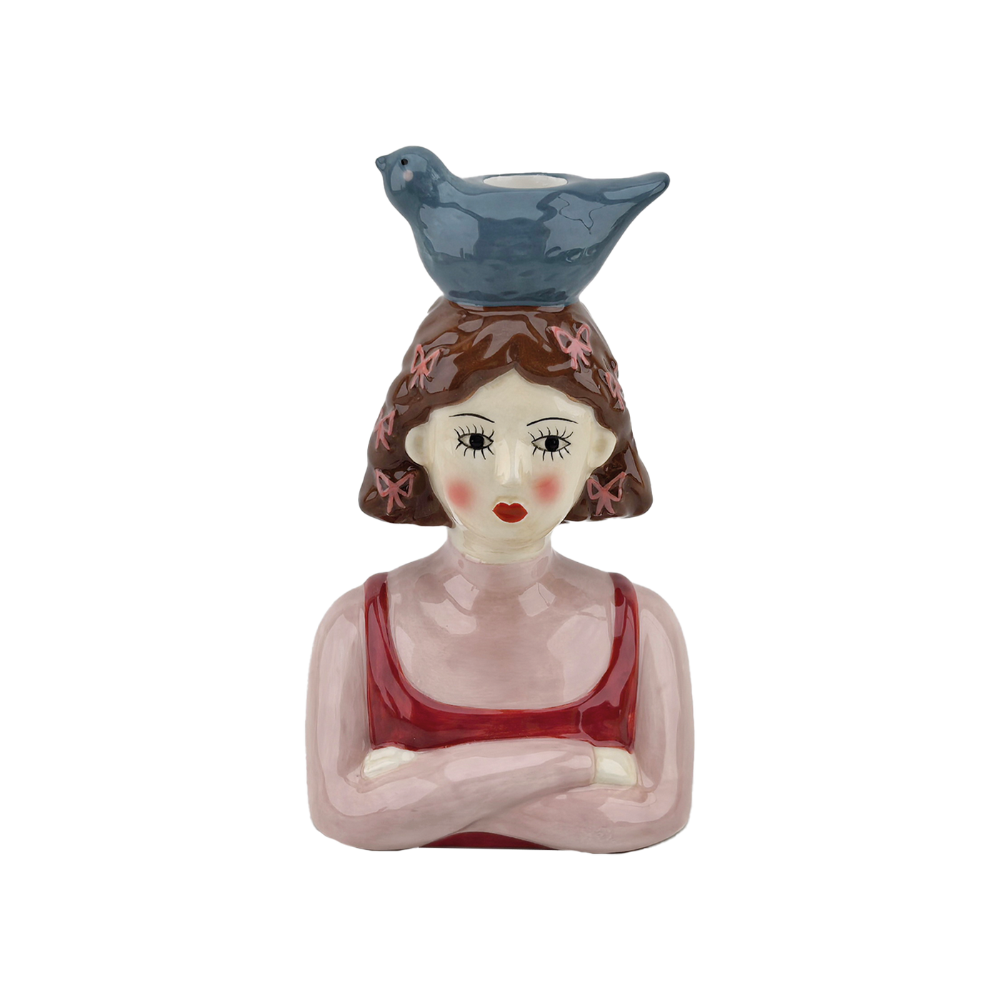 Candelabro niña L12,8 P8,4 H19,6cm