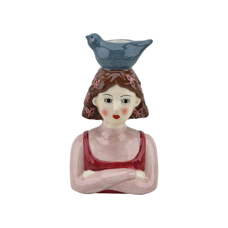 Candelabro niña L12,8 P8,4 H19,6cm