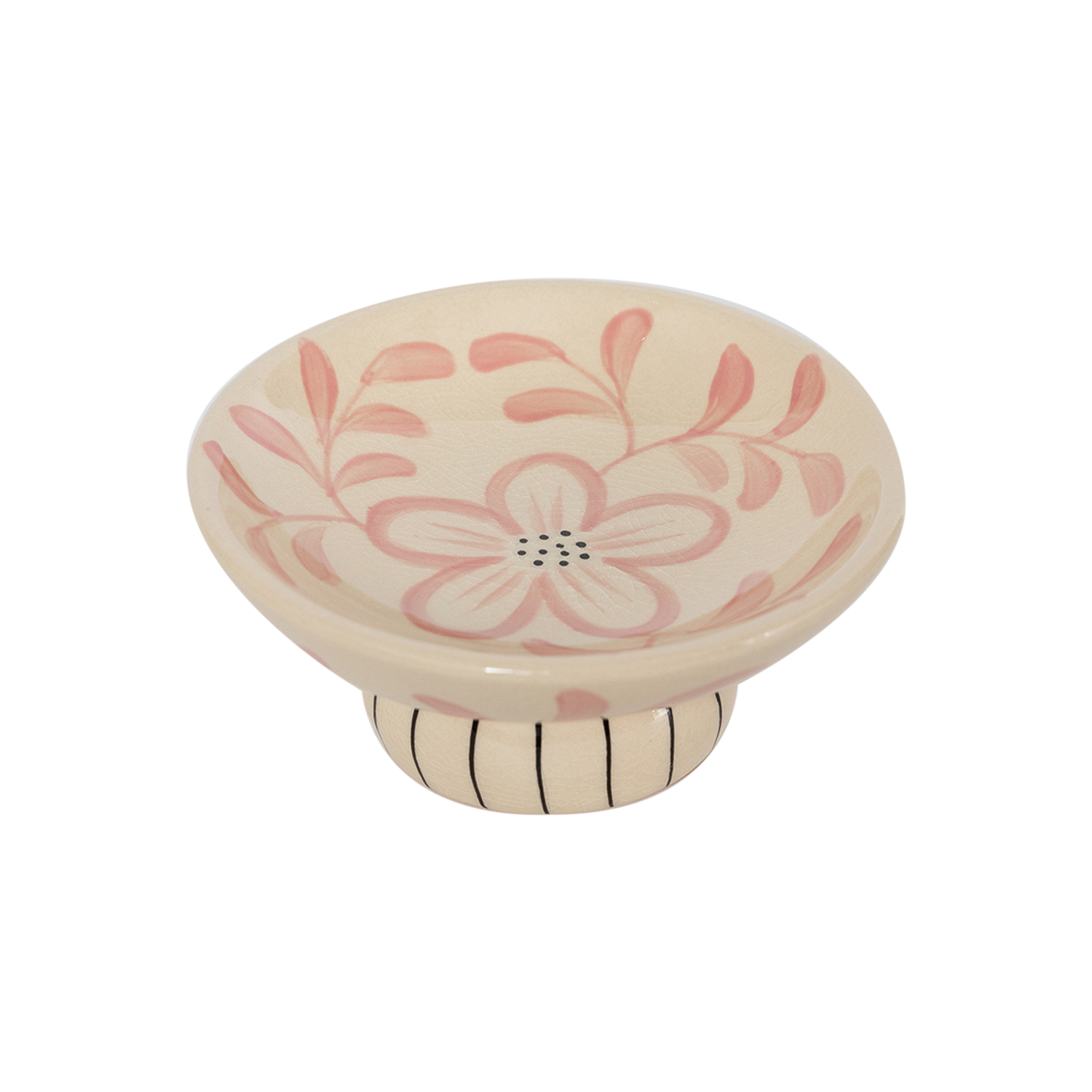 Vaciabolsillos lucia de pie rosa D17 H8cm en Tilda Deco