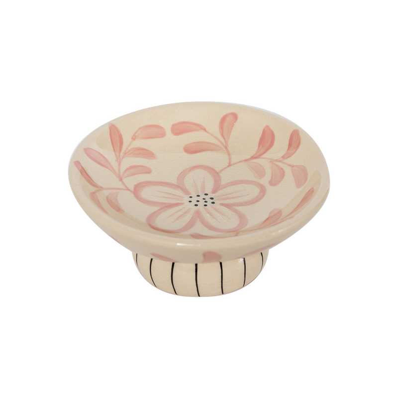 Vacía bolsillos lucia de pie rosa D17 H8cm