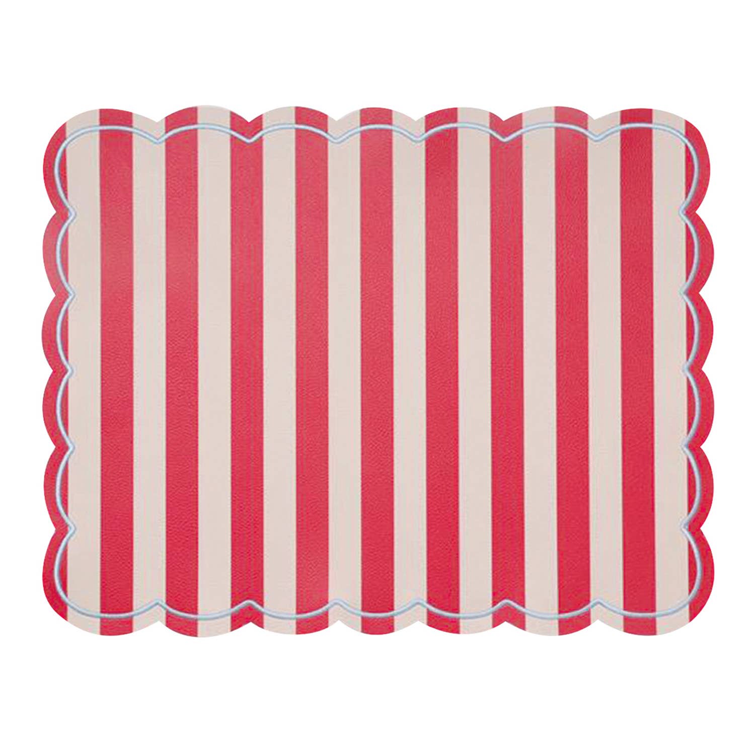 Mantel rectangular Roméo raya roja 35x48cm en Tilda Deco