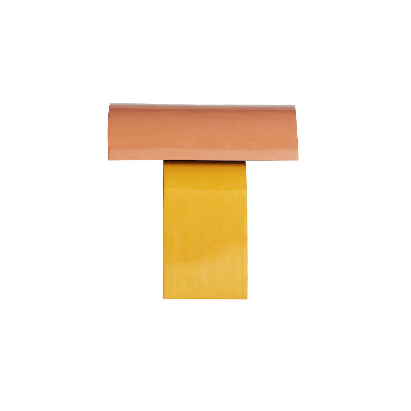 Lámpara de sobremesa de hierro en color amarillo