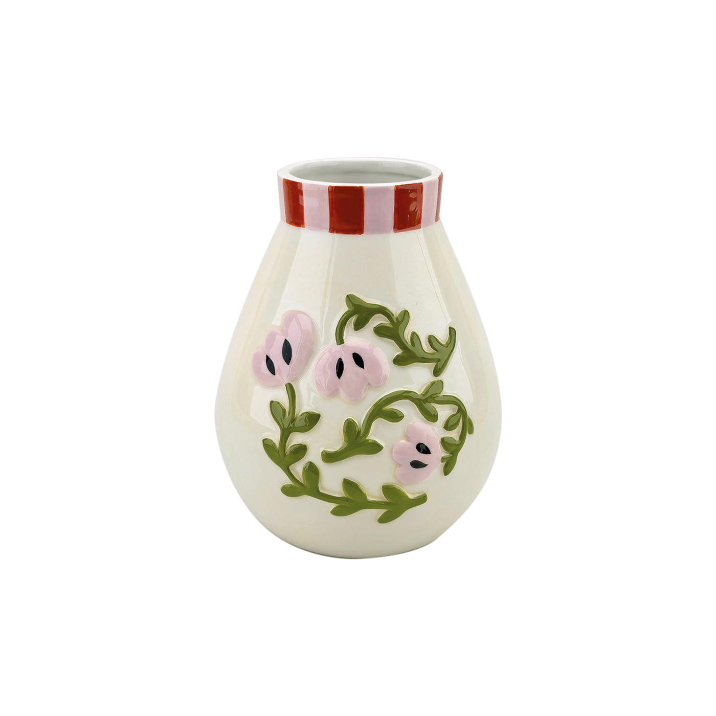 Jarrón flor rosa Ø 14,4 H 17,7 cm