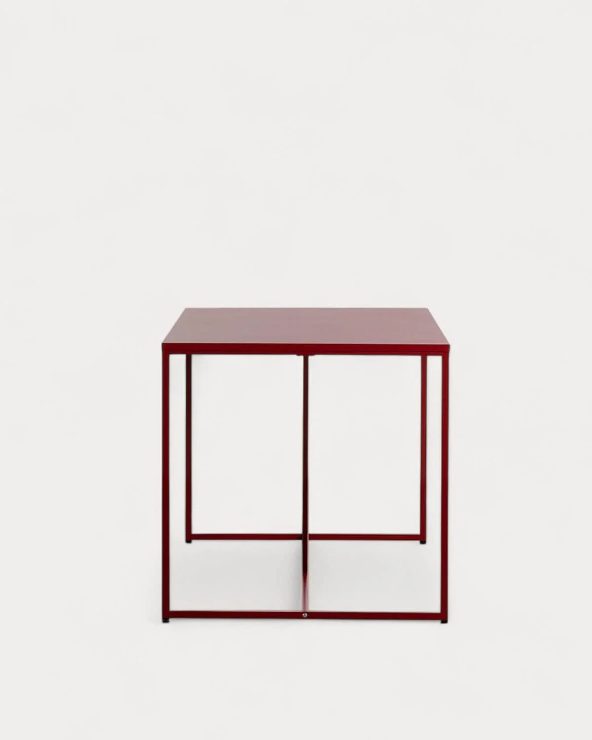 Escritorio de Acero Laminado Ibiza (Rojo Tinto)