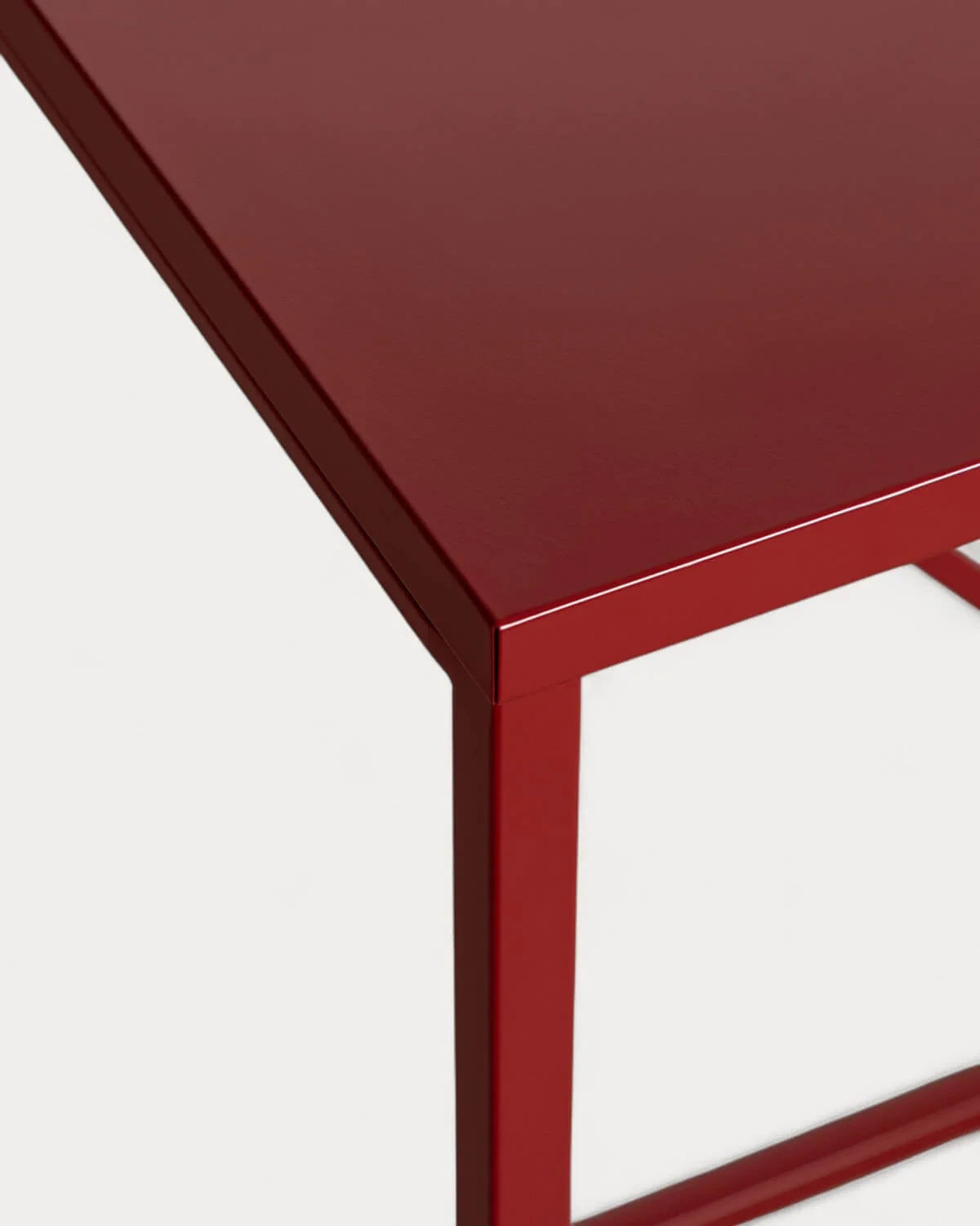 Escritorio de Acero Laminado Ibiza (Rojo Tinto)