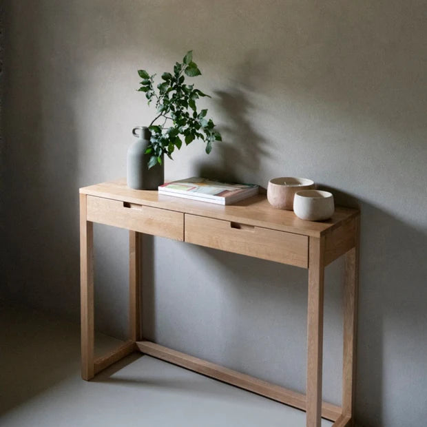 Mesa Consola Madera Roble