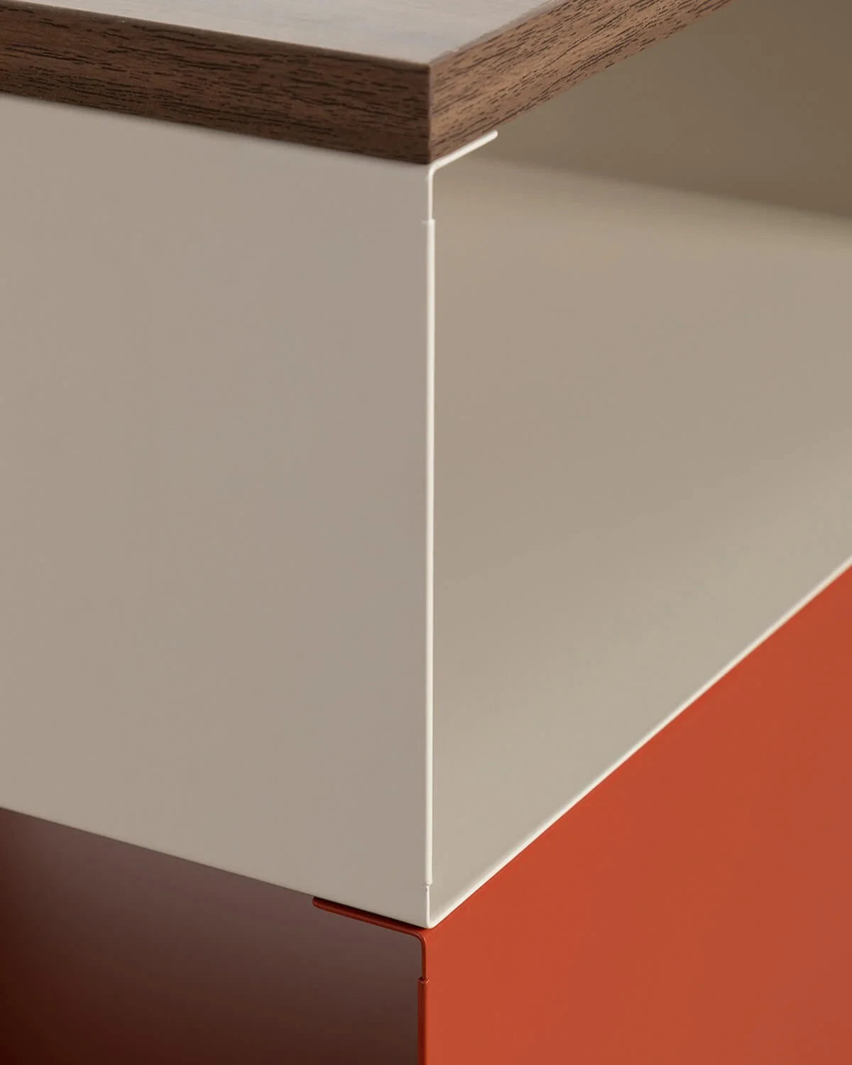 Mesa Auxiliar con Ruedas y Almacenaje de Metal 40x40 (Azul Oceanic)