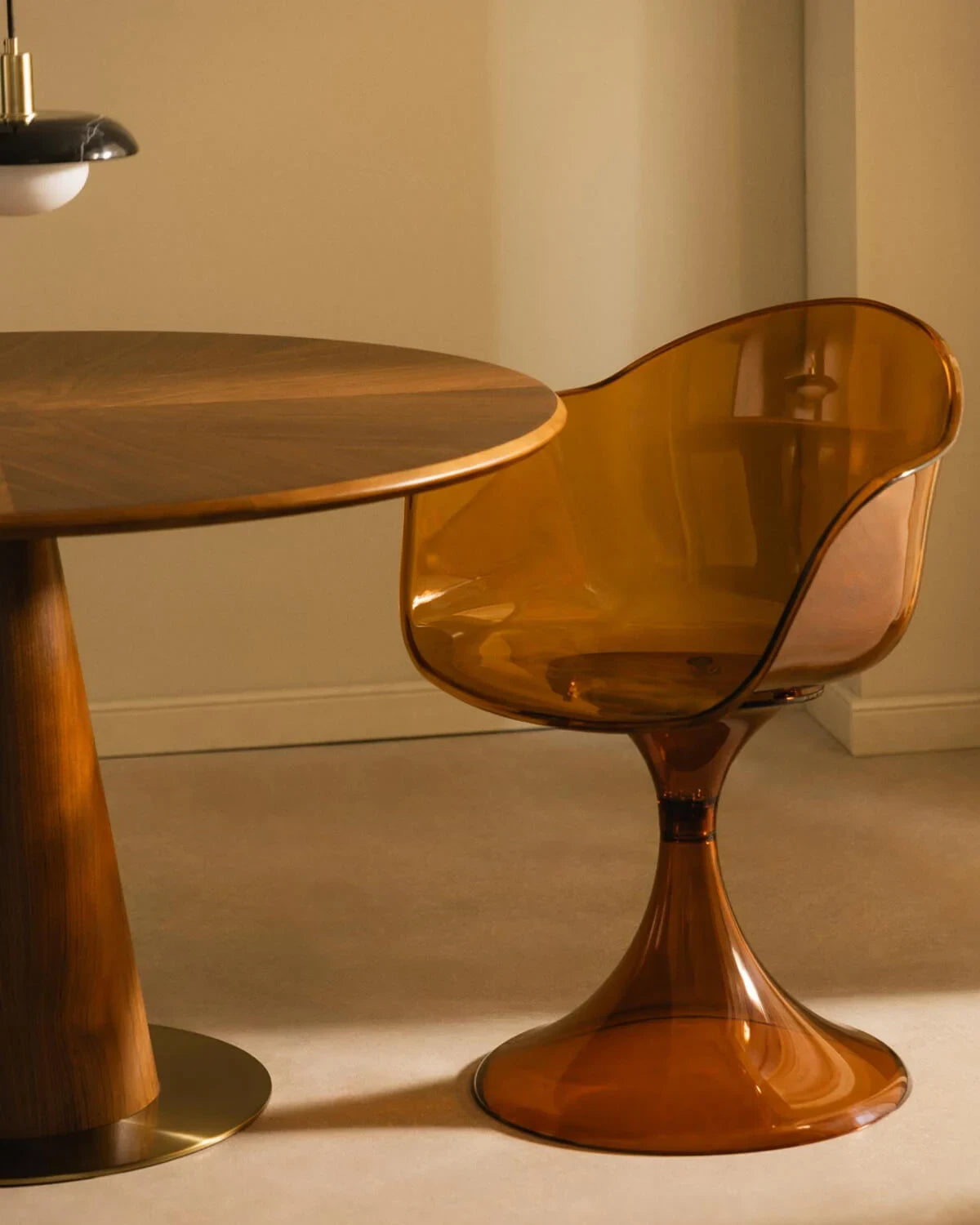 Silla de Comedor Policarbonato (Ámbar)