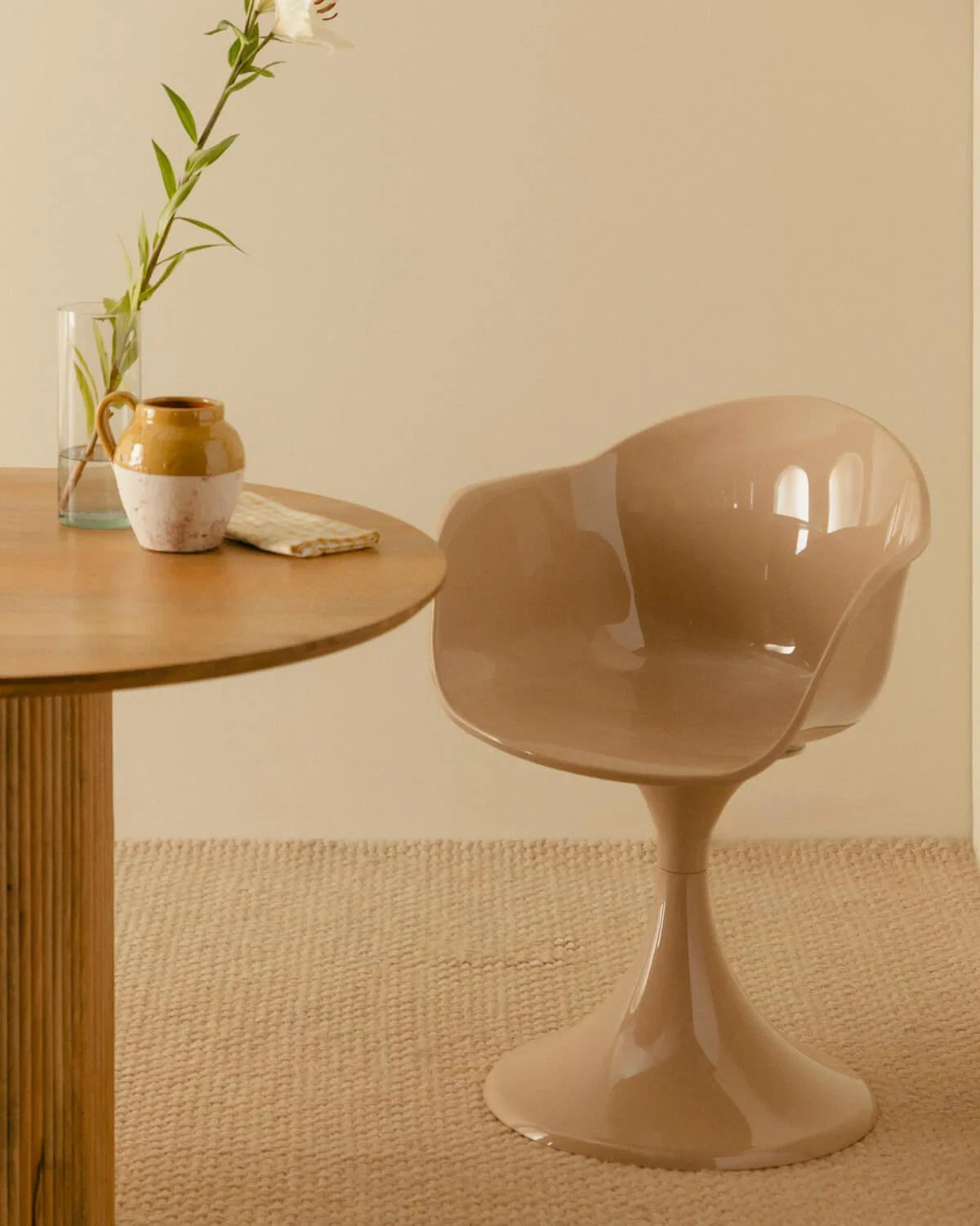 Silla de Comedor Policarbonato (Marrón Clay)
