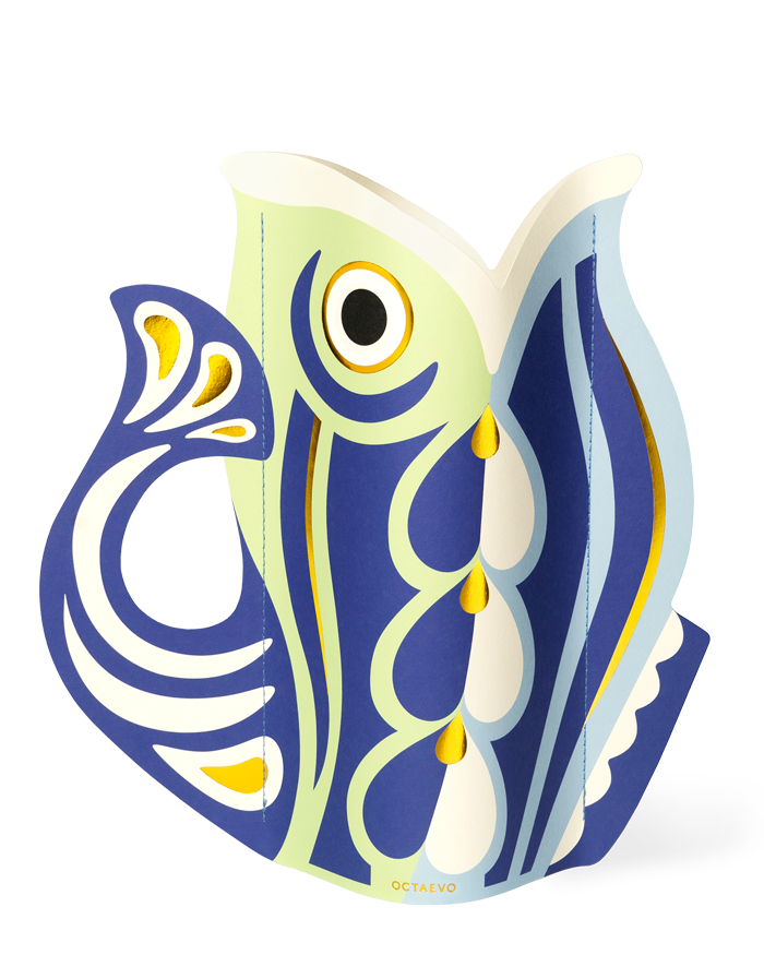 Papel de Pescado Jarrón