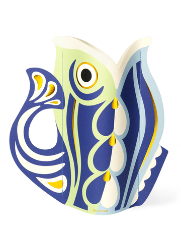Papel de Pescado Jarrón en Tilda Deco