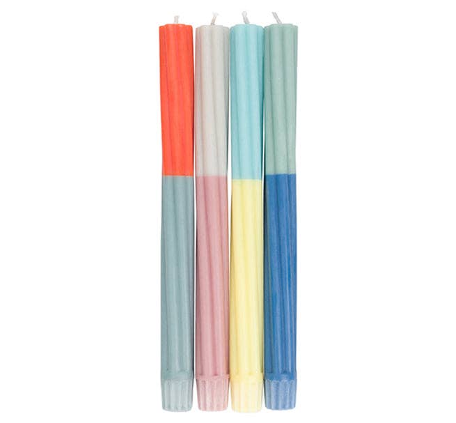 TWIST - velas de cena ecológicas a rayas mixtas Cool Shades