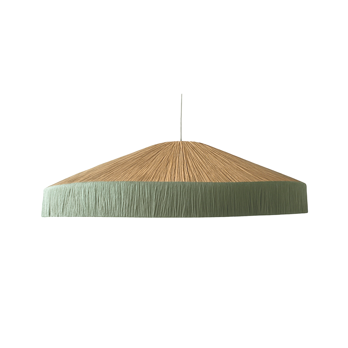 Pantalla para lámpara colgante Mistinguette PM matcha Ø60 H20 cm