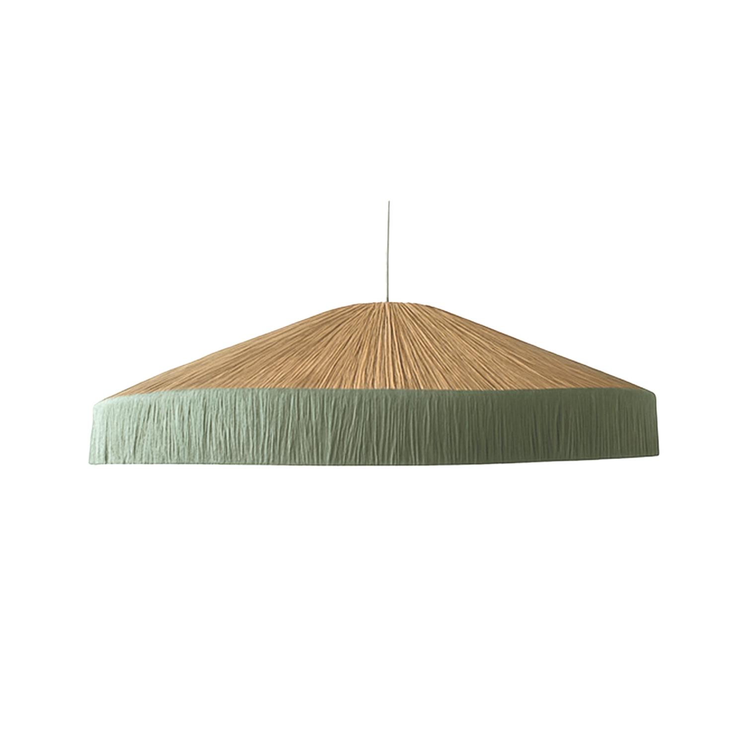 Pantalla para lámpara colgante Mistinguette PM matcha Ø60 H20 cm en Tilda Deco