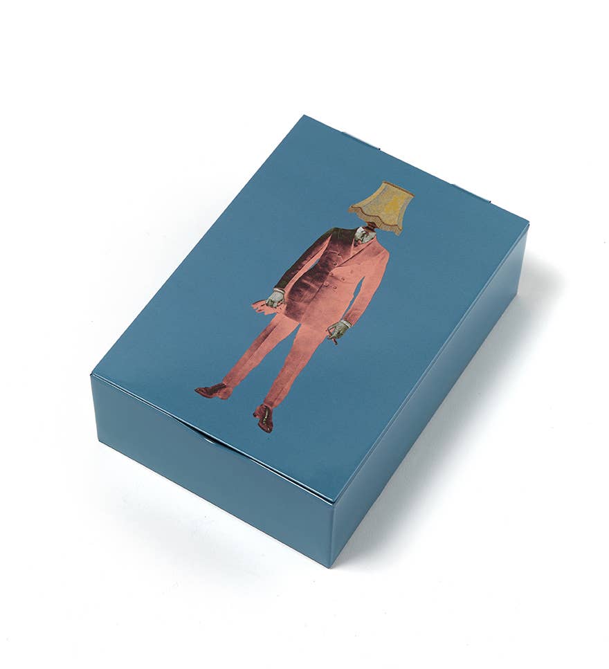 Caja metálica rectangular Lampaman