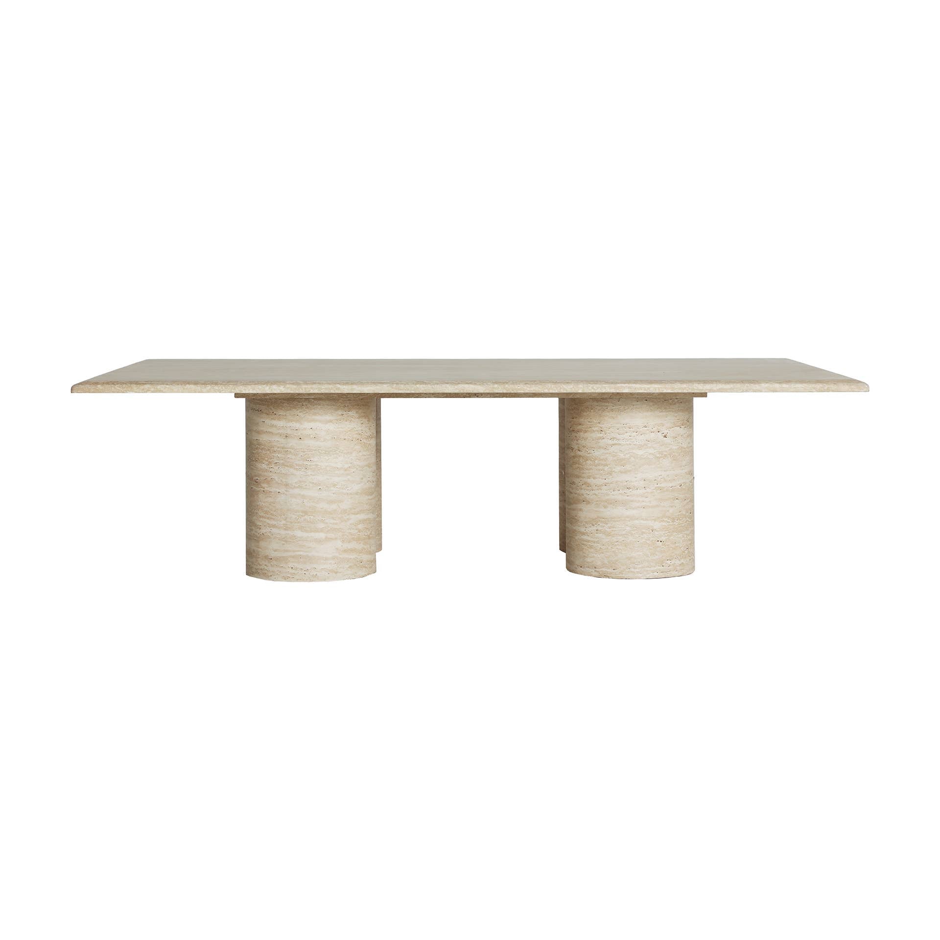 Mesa de centro de madera dm en color beige de 130x70x35cm en Tilda Deco