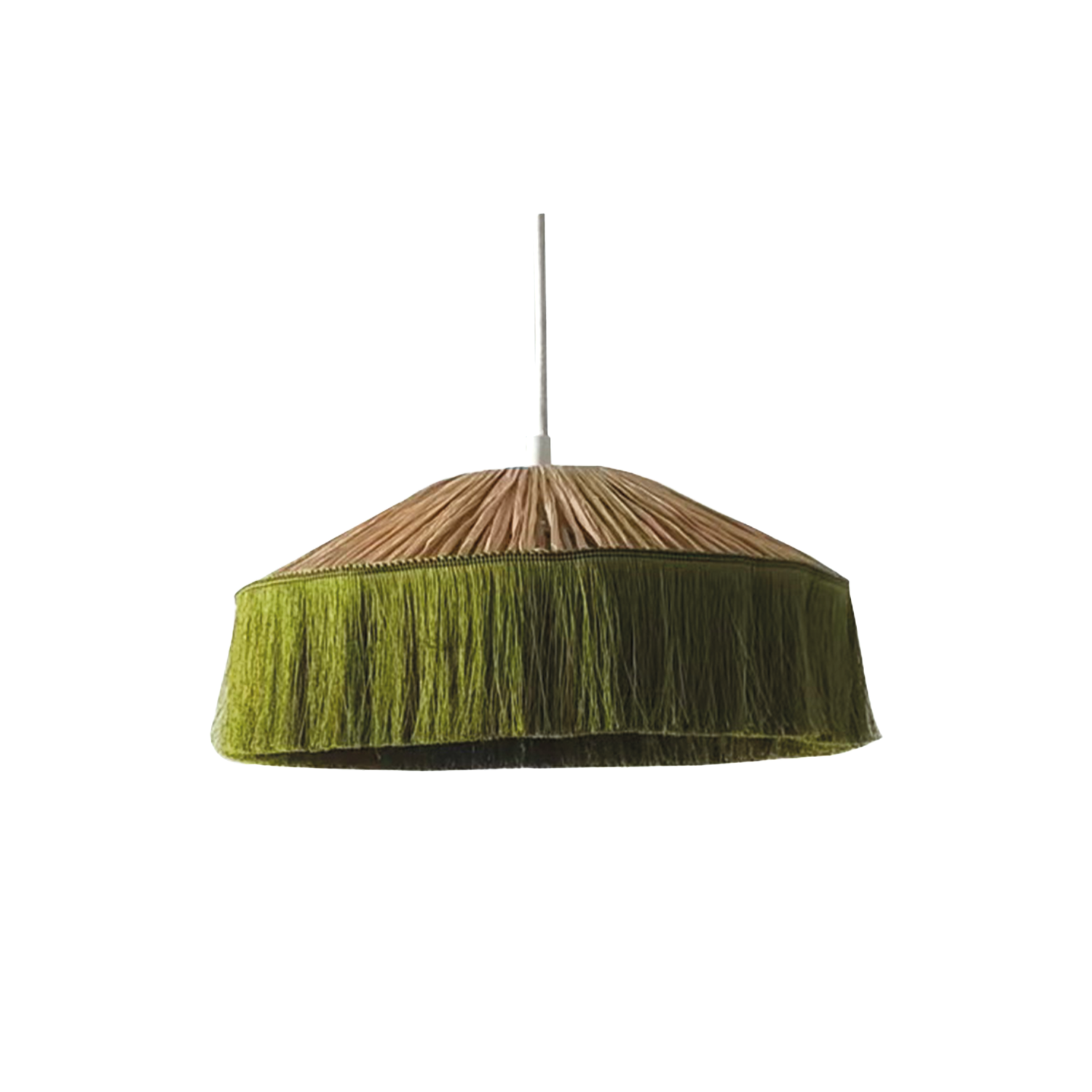 Pantalla para suspensión Mistinguette PM caqui D30 H14 cm en Tilda Deco