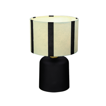 Decoración LED rayas negras a pilas D13 H20cm en Tilda Deco