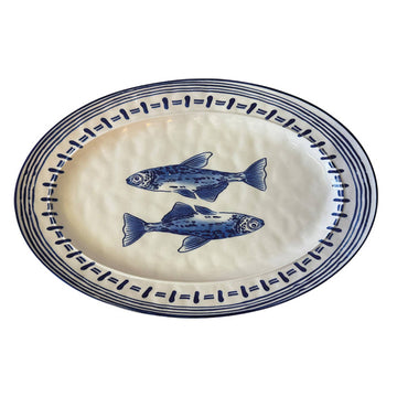 Plato ovalado fish L38,9 P25,5 H3,2cm en Tilda Deco